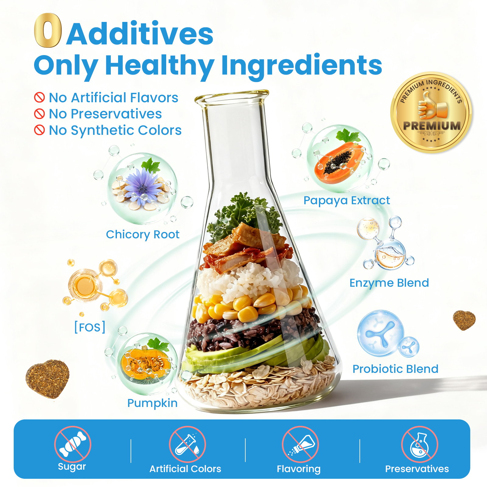 VUN Dog Probiotic Soft Chews | Daily Digestive Wellness Supplement