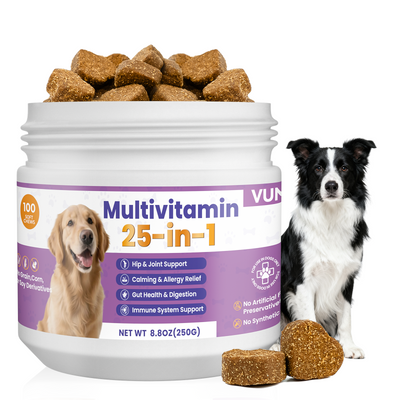 VUN 25-in-1 Dog Multivitamin Soft Chews | Complete Daily Wellness Formula