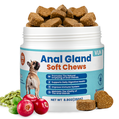 VUN Dog Anal Gland Support Soft Chews | Digestive & Gland Health Formula