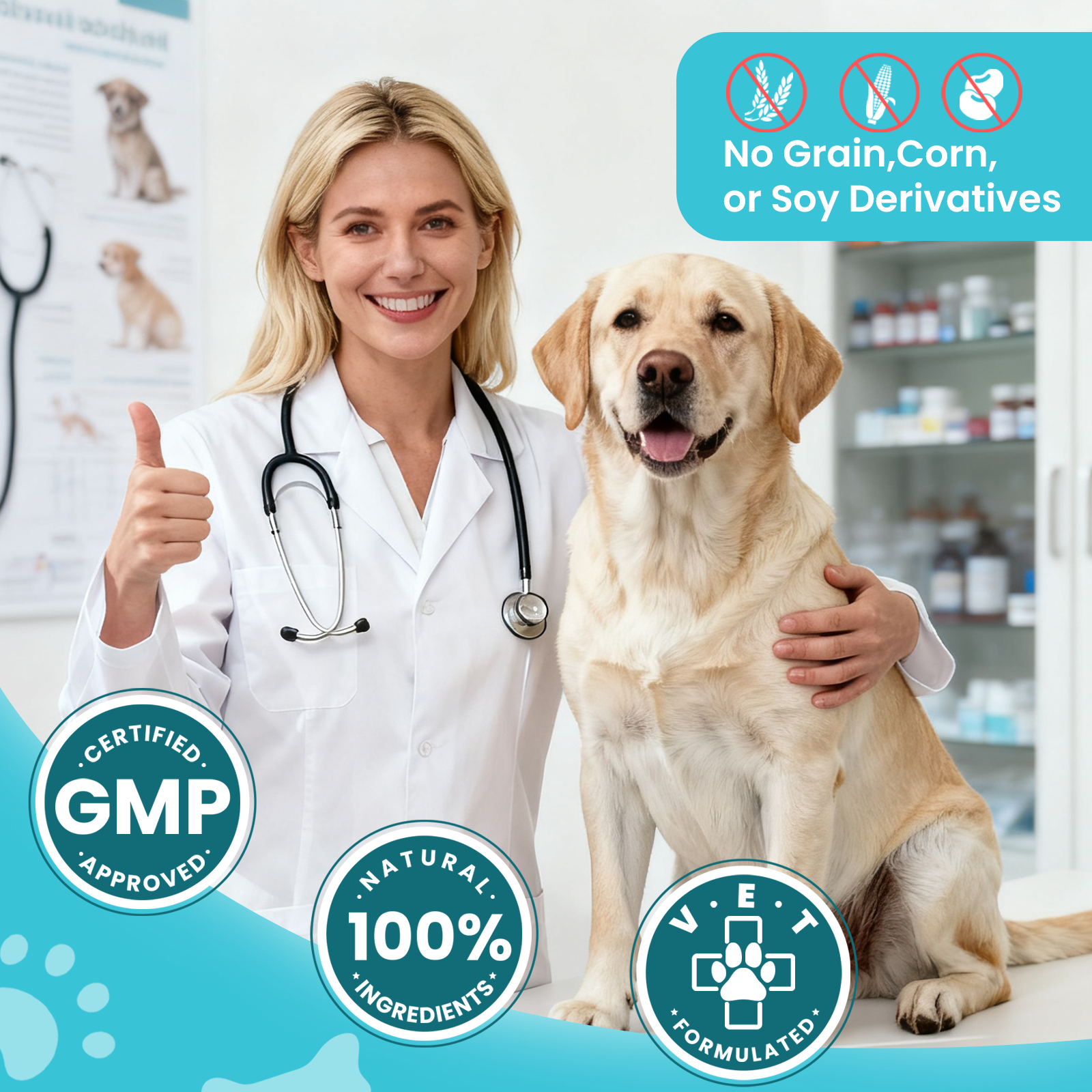 VUN Dog Anal Gland Support Soft Chews | Digestive & Gland Health Formula