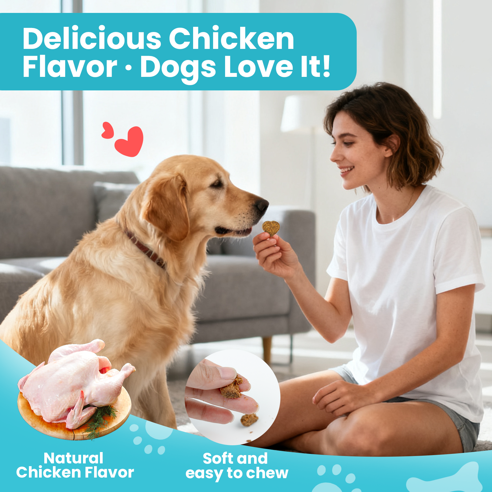 VUN Dog Anal Gland Support Soft Chews | Digestive & Gland Health Formula