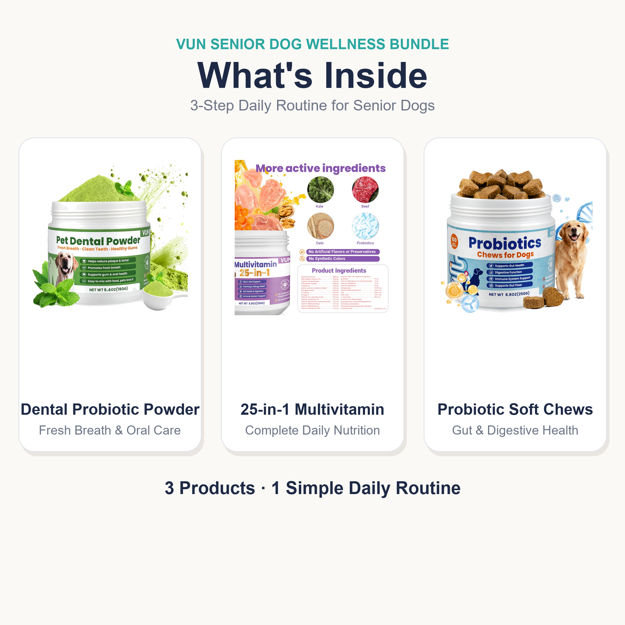 VUN Senior Dog Wellness Bundle