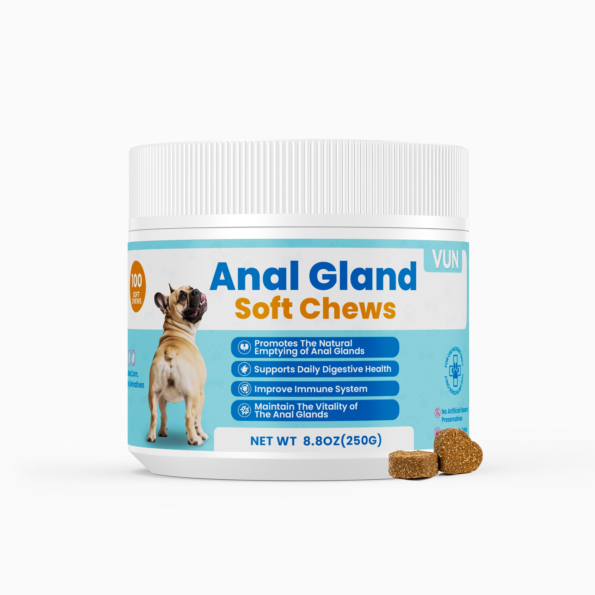 VUN Pet anal gland soft chews for dogs